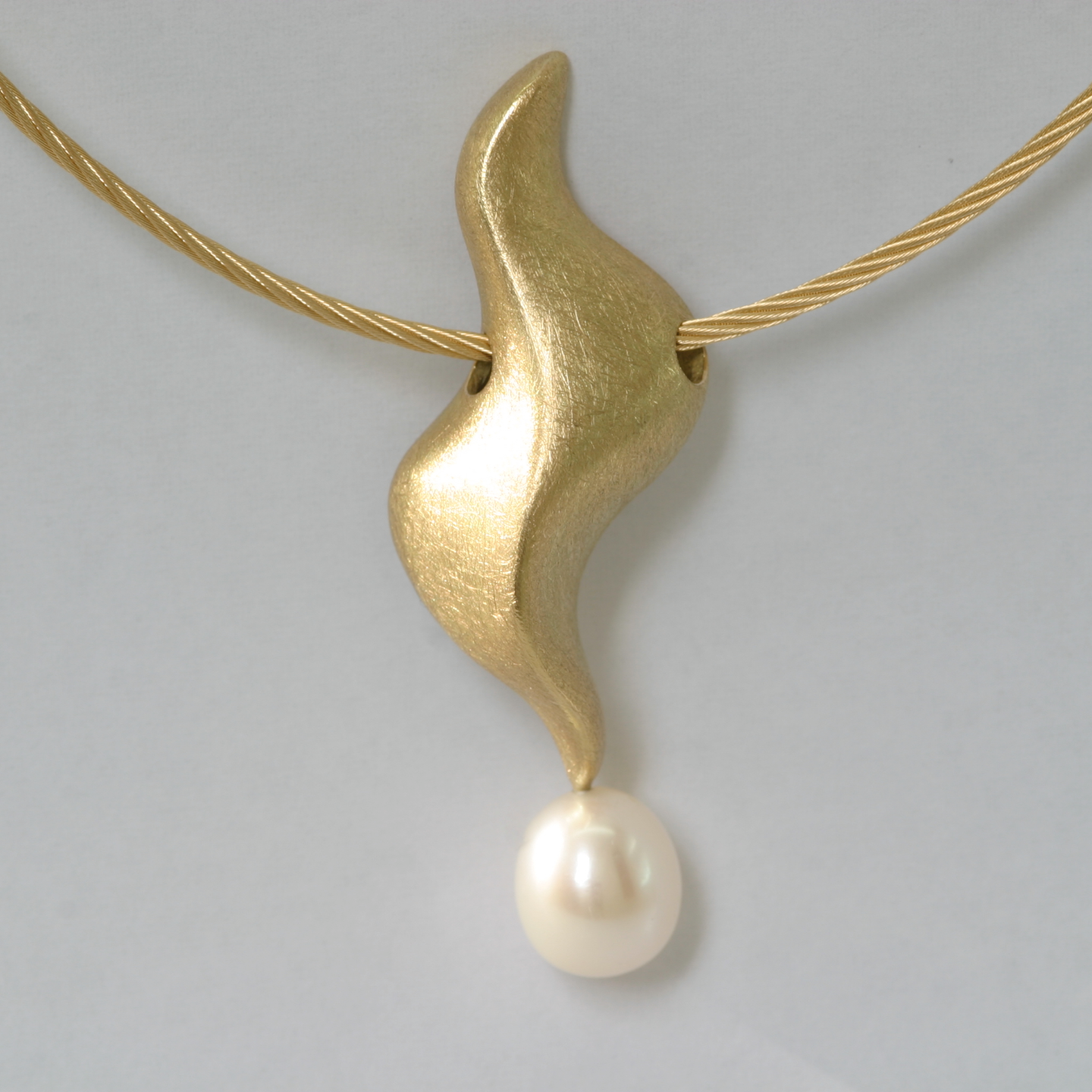  Anhänger Wave Au750 SW-Perle 